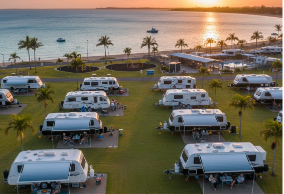 Typical over 55s Caravan Park