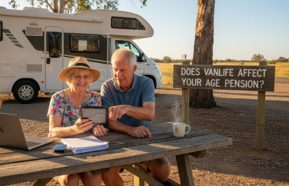Does Vanlife Affect Your Age Pension in Australia What Centrelink Won't Tell You when sitting on a park bench