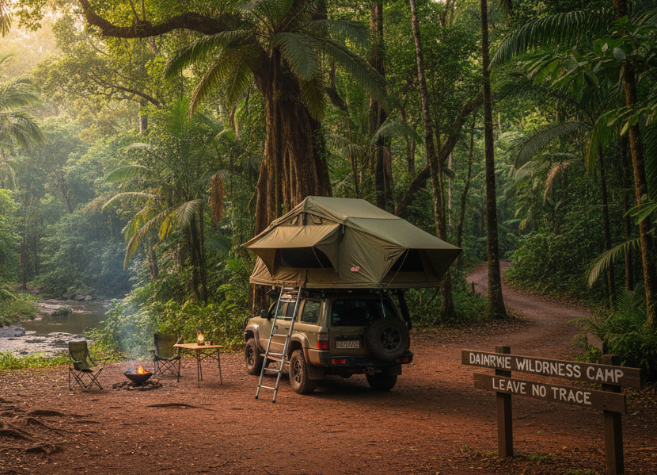 Camping in the Free Camping places in Port Douglas Like the Daintree.