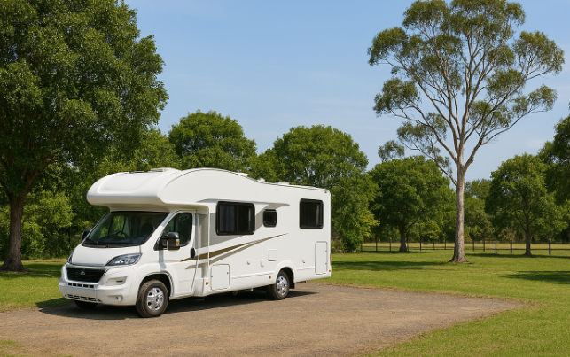Quiet RV parking spot in Childers QLD with level ground suitable for retirees