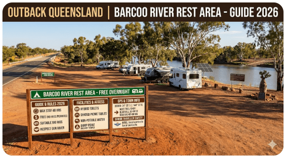 Barcoo River Rest Area Free Camping — Senior Grey Nomad Guide 2026