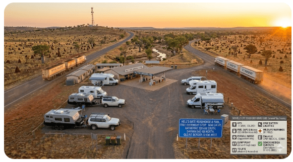 Hells Gate Rest Area — Free Camping & Senior Grey Nomad Guide 2026