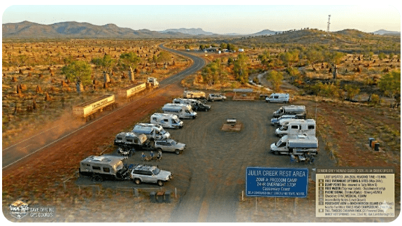 Julia Creek Rest Area — Free Camping for Senior Grey Nomads on the Flinders Highway 2026