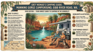 Manning Gorge Campground bush camping area near Mount Barnett on the Gibb River Road