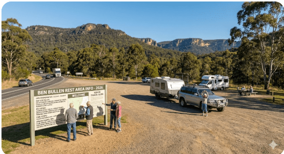 Ben Bullen Rest Area – Day Stop, GPS & Facilities Guide 2026