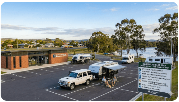 Bulahdelah Rest Area free camping guide 2026 NSW with GPS, toilets, water, dump point planning, safety and medical info for senior grey nomads.