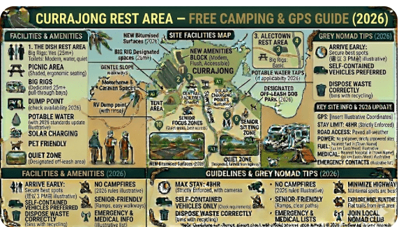 Currajong Rest Area Parkes NSW — free overnight stop on the Newell Highway 2026