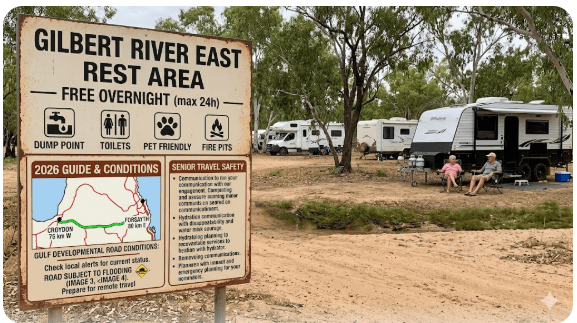 Gilbert River East Rest Area Senior Grey Nomad Guide 2026