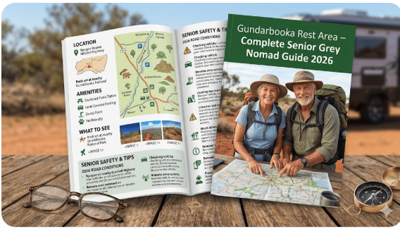 Gunderbooka Rest Area complete guide 2026. Free overnight caravan stop in outback NSW near Gunderbooka National Park. GPS, road conditions, fuel stops, wildlife and senior travel tips for grey nomads.
