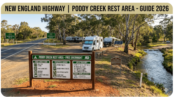 Poddy Creek Rest Area — Senior Grey Nomad Guide 2026