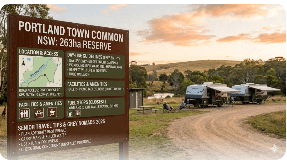 Portland Town Common — GPS & Senior Grey Nomad Guide 2026
