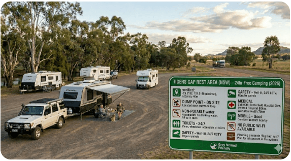 Tigers Gap Rest Area Westbound Complete Guide — Senior Grey Nomad Guide 2026