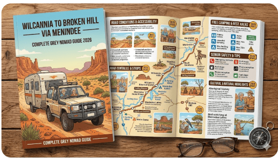 Barrier Highway stretching through outback NSW toward Broken Hill at sunset Internal Links: All 11 spoke articles linked throughout