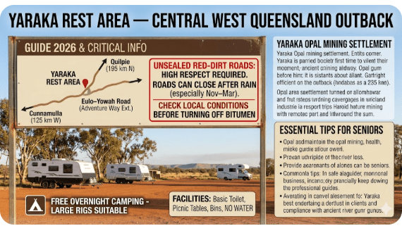 Yaraka Rest Area is one of those remote outback stops that deserves more thought than the average roadside break.