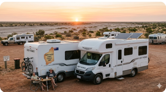 Carnarvon Free Camping โ Senior Grey Nomads WA 2026