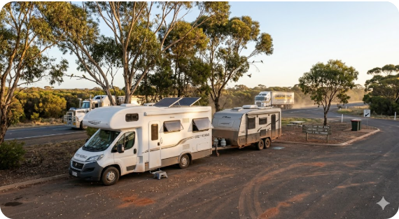 Millicent Roadside Rest Area Near Mount Gambier — Senior Grey Nomads SA