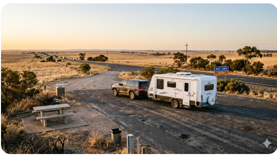Tailem Bend Rest Areas — Dukes Highway Senior Grey Nomad Guide SA 2026