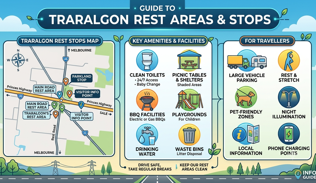 Traralgon Rest Areas — Princes Highway Senior Grey Nomad Guide VIC 2026