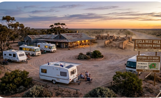 Eucla Rest Area — Grey Nomad Guide 2026